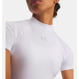 UNDER ARMOUR HEATGEAR CROP MOCK SS 6010006-100 Λευκό Εικόνα 1