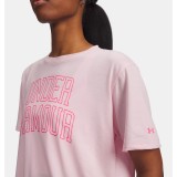 UNDER ARMOUR RIVAL OS CAMPUS TEE 6007883-647 Ροζ Εικόνα 1