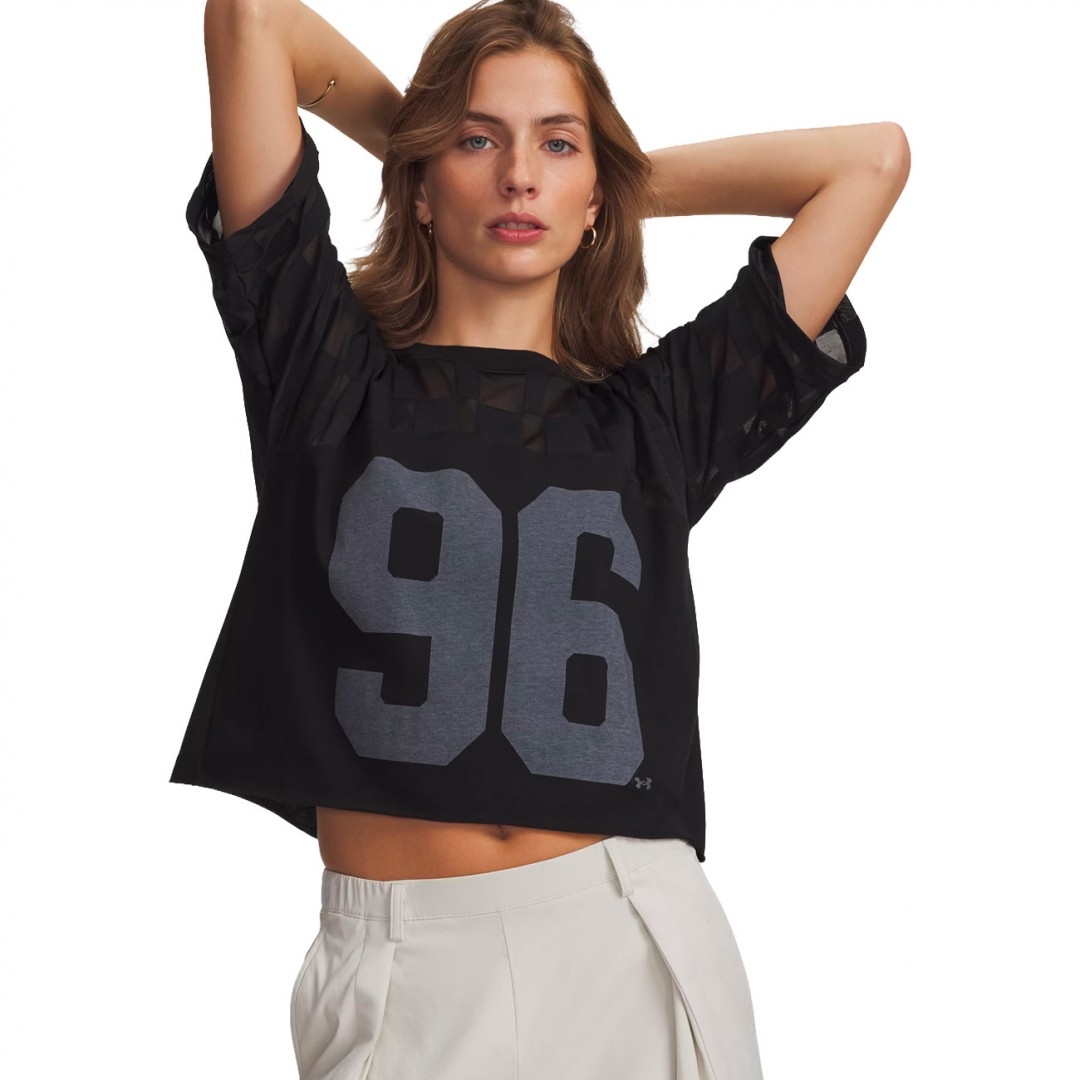 UNDER ARMOUR BURNOUT 96 TEE 6010952-008 Μαύρο