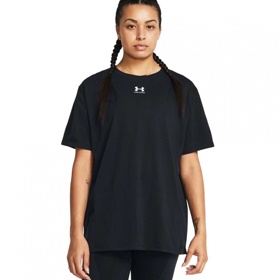 UNDER ARMOUR CAMPUS OVERSIZE SS 1387193-001 Μαύρο