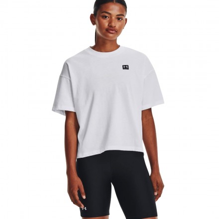 UNDER ARMOUR LOGO LC OVERSIZED HW SS 1379948-100 Λευκό