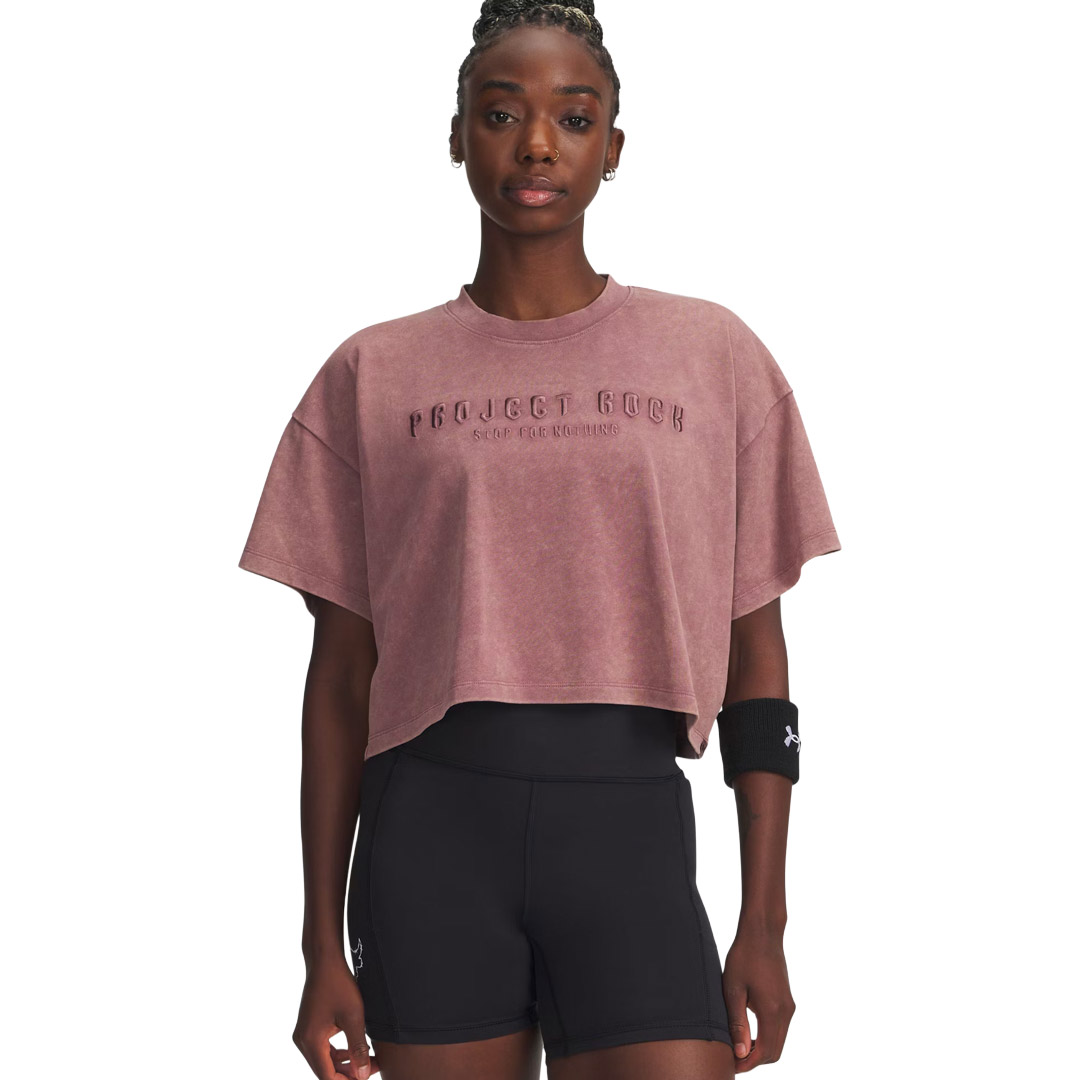 UNDER ARMOUR PJT RCK STATEMENT GRAPHIC SS 6007507-651 Brown