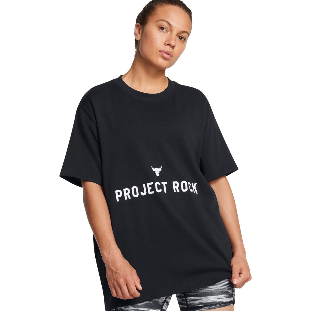 UNDER ARMOUR PROJECT ROCK W CAMPUS T Q3 1386440-001 Μαύρο