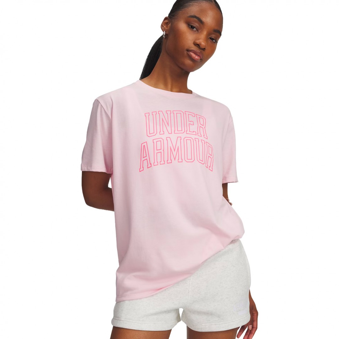 UNDER ARMOUR RIVAL OS CAMPUS TEE 6007883-647 Ροζ