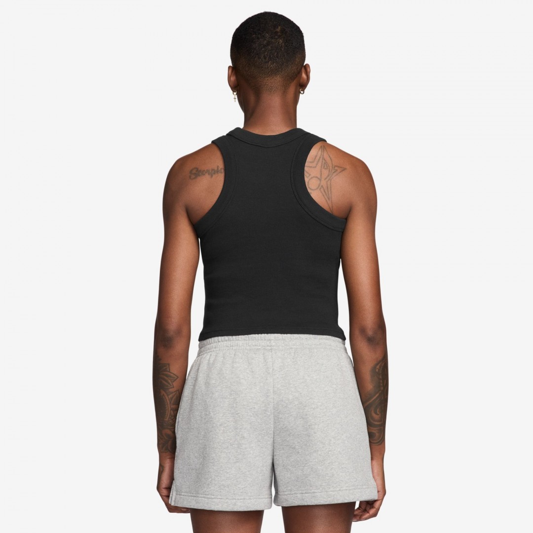 NIKE W NSW CHILL KNIT RIB TANK IF0238-010 Black