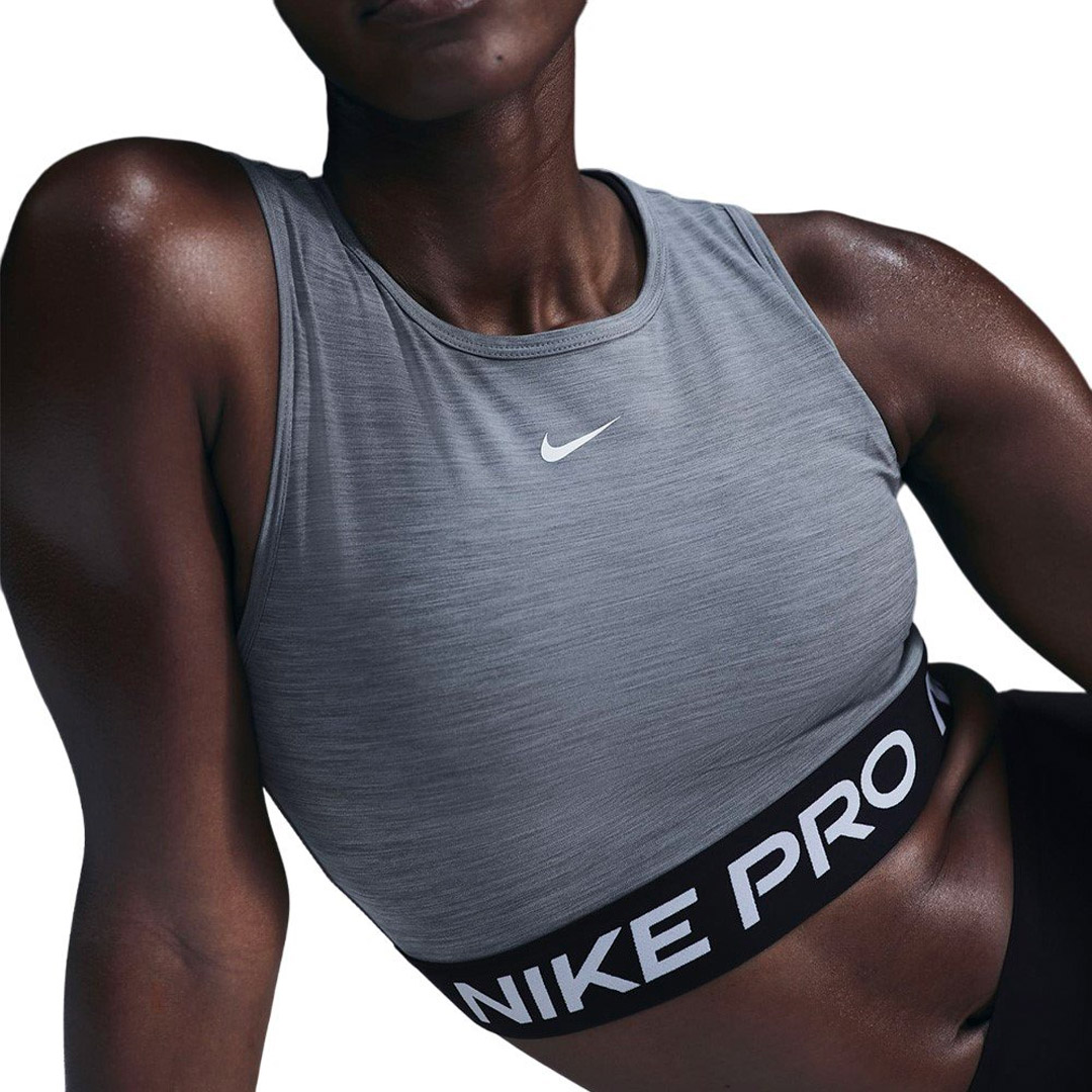 NIKE PRO DF 365 CROP TANK FZ3615-084 Γκρί