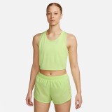 NIKE W NK FAST DF CROP TANK DD5921-736 Yellow Image 