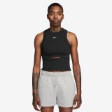 NIKE W NSW CHILL KNIT RIB TANK IF0238-010 Black Image 
