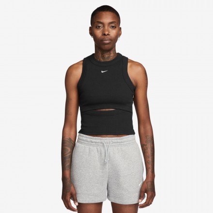 NIKE W NSW CHILL KNIT RIB TANK IF0238-010 Black