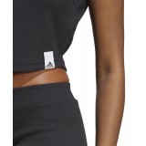 adidas Sportswear W LNG RIB TANK IC9449 Black Image 2