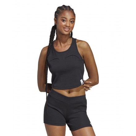 adidas Sportswear W LNG RIB TANK IC9449 Black