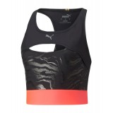 PUMA RUN ULTRAFORM AOP CROP TANK W 522150-51 Black Image 
