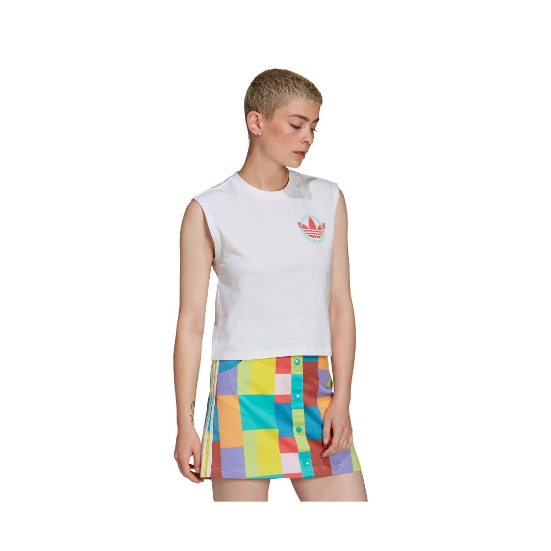 adidas Originals CROP TOP HC7063 Λευκό