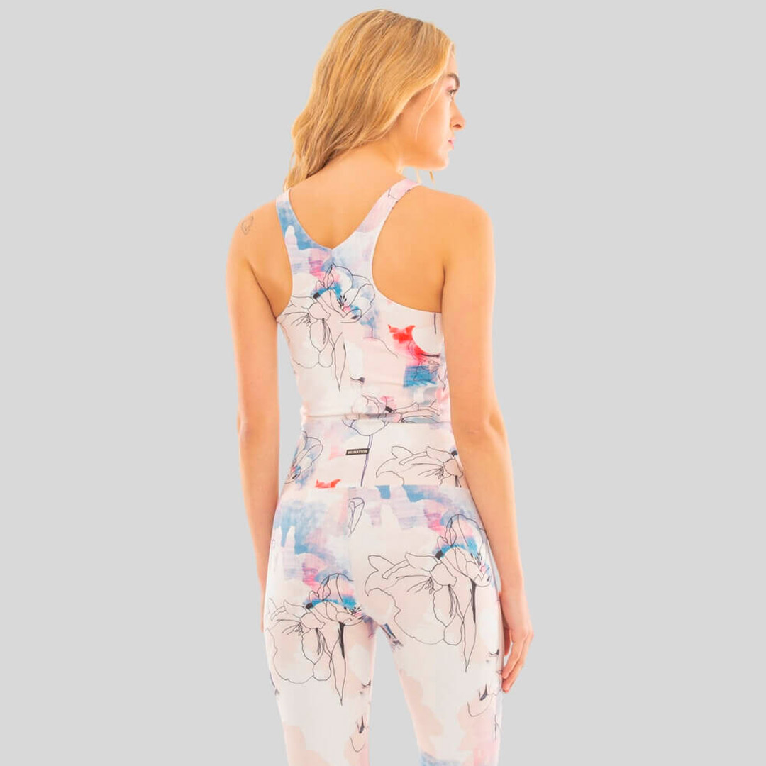BE:NATION PRINTED TANK TOP 04112306-2A Ecru