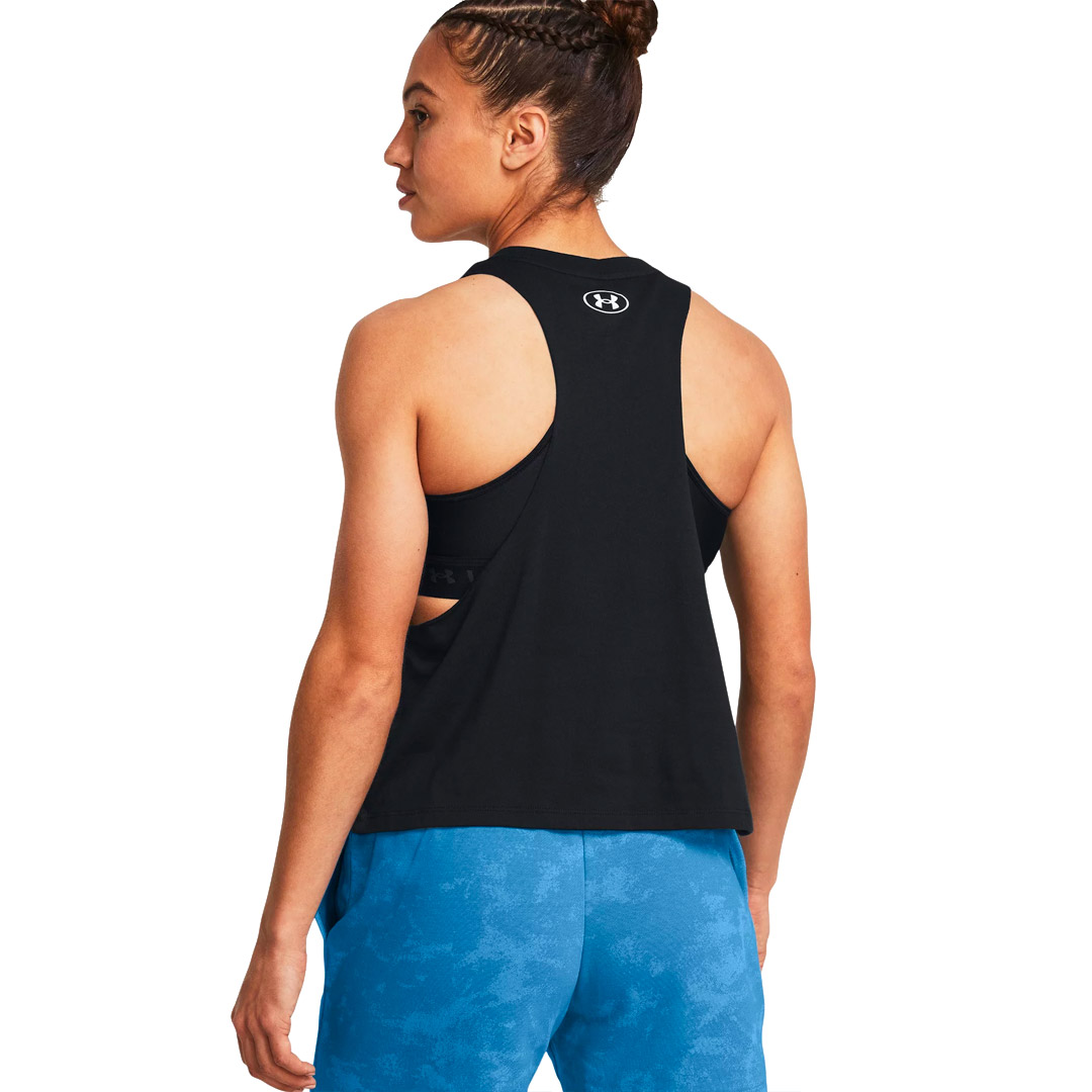 UNDER ARMOUR PJT RCK W NEON FLAME TANK 1384505-001 Μαύρο