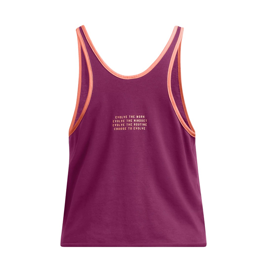 UNDER ARMOUR PROJECT ROCK W TANK BOH 1386439-505 Purple
