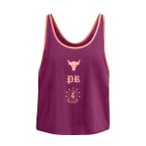 UNDER ARMOUR PROJECT ROCK W TANK BOH 1386439-505 Purple Image 2