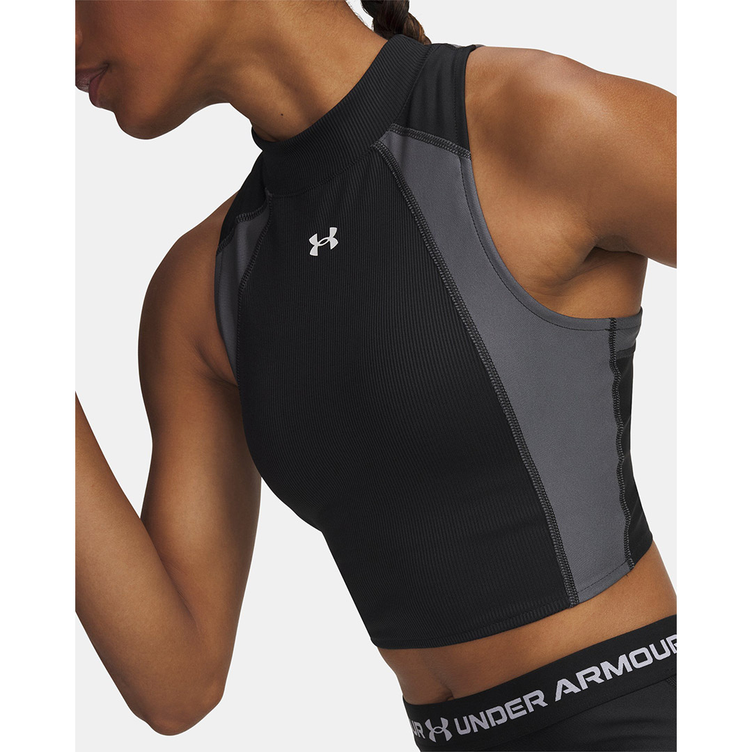 UNDER ARMOUR HG RIB TANK 6003985-001 Black