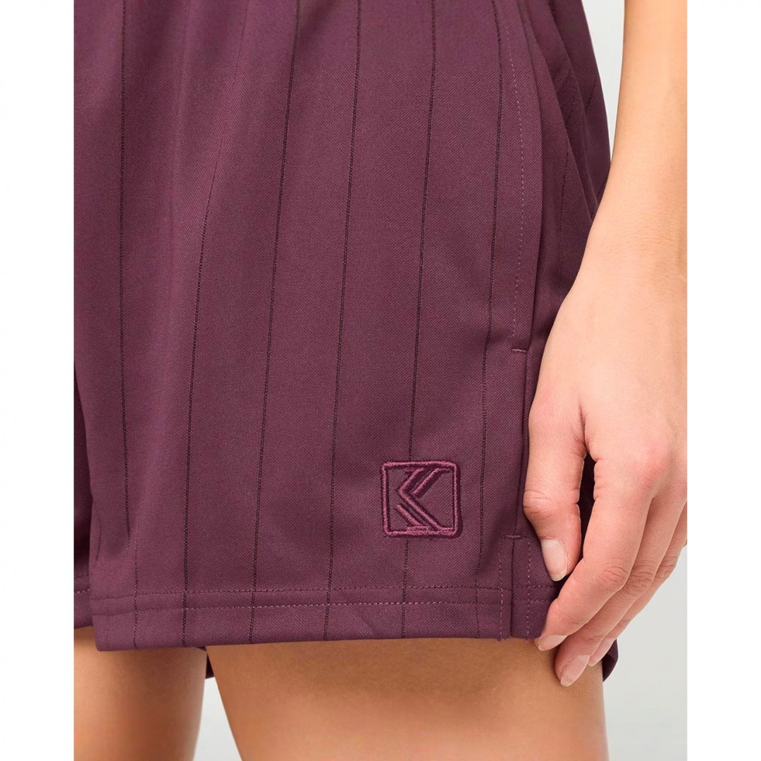 KARL KANI OG MINI SHADOW PINSTRIPE SHORTS KW261-018-1-RED Μπορντό