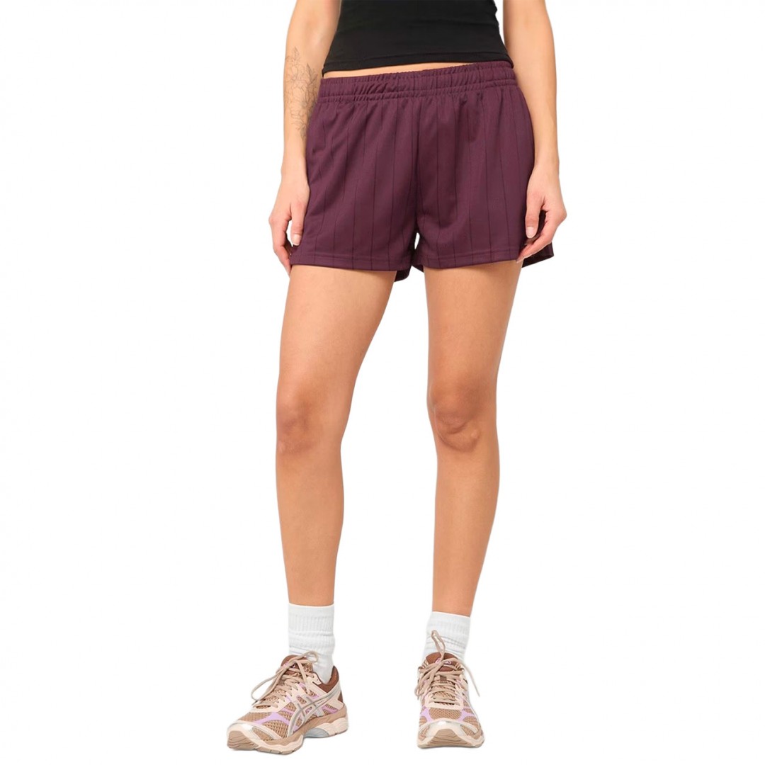 KARL KANI OG MINI SHADOW PINSTRIPE SHORTS KW261-018-1-RED Μπορντό