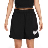 NIKE W NSW ESSNTL WVN HR SHORT HBR DM6739-010 Μαύρο Εικόνα 0