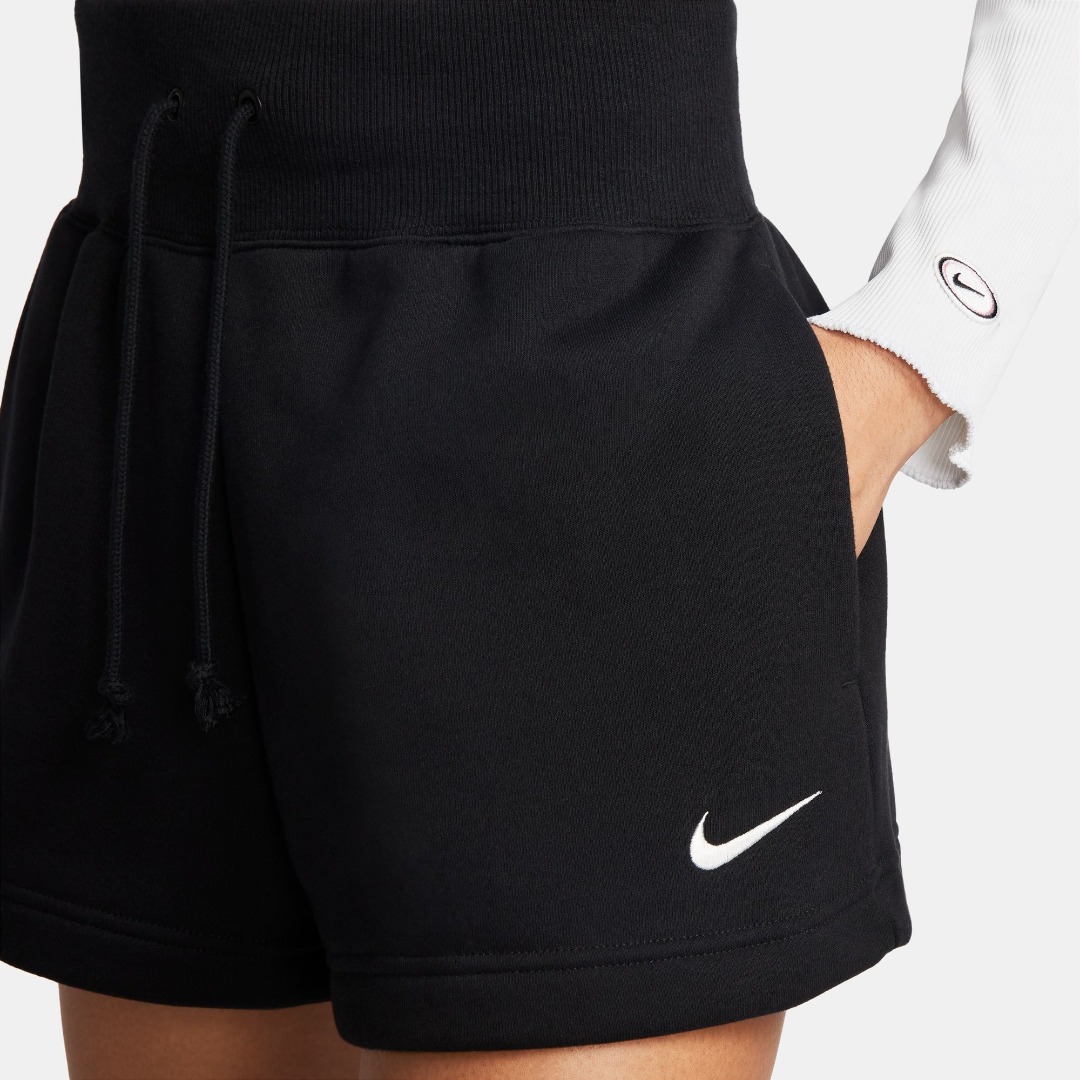 NIKE W NSW PHNX FLC HR SHORT FD1409-010 Μαύρο