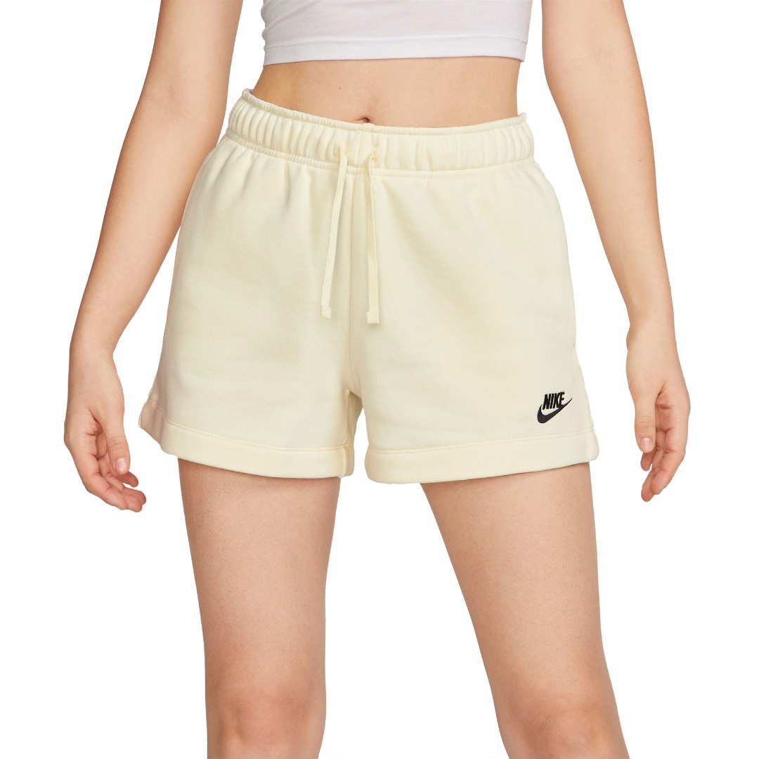 NIKE W NSW CLUB FLC MR SHORT DQ5802-113 Εκρού