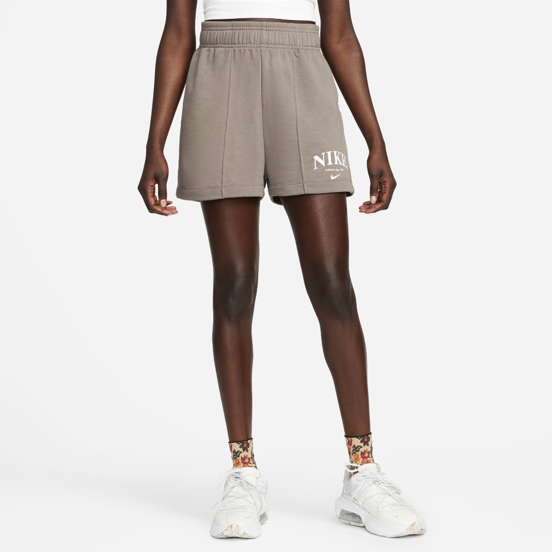 NIKE W NSW FT FLC SHORT GFX  DV0341-289 Γκρί