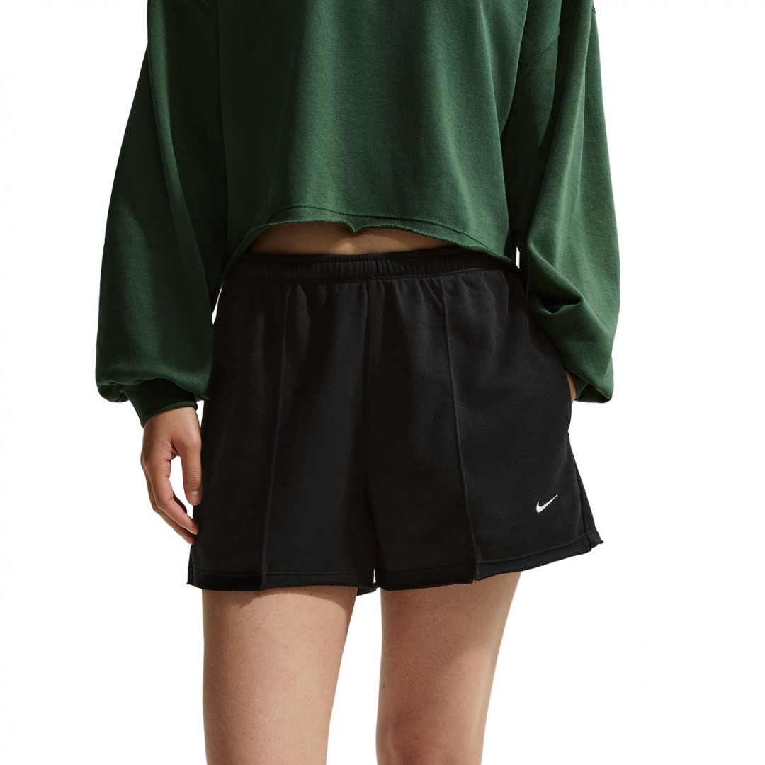 NIKE W NSW OFFLN CHLL FT SHORT II3980-010 Μαύρο