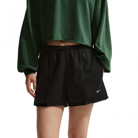 NIKE W NSW OFFLN CHLL FT SHORT II3980-010 Μαύρο