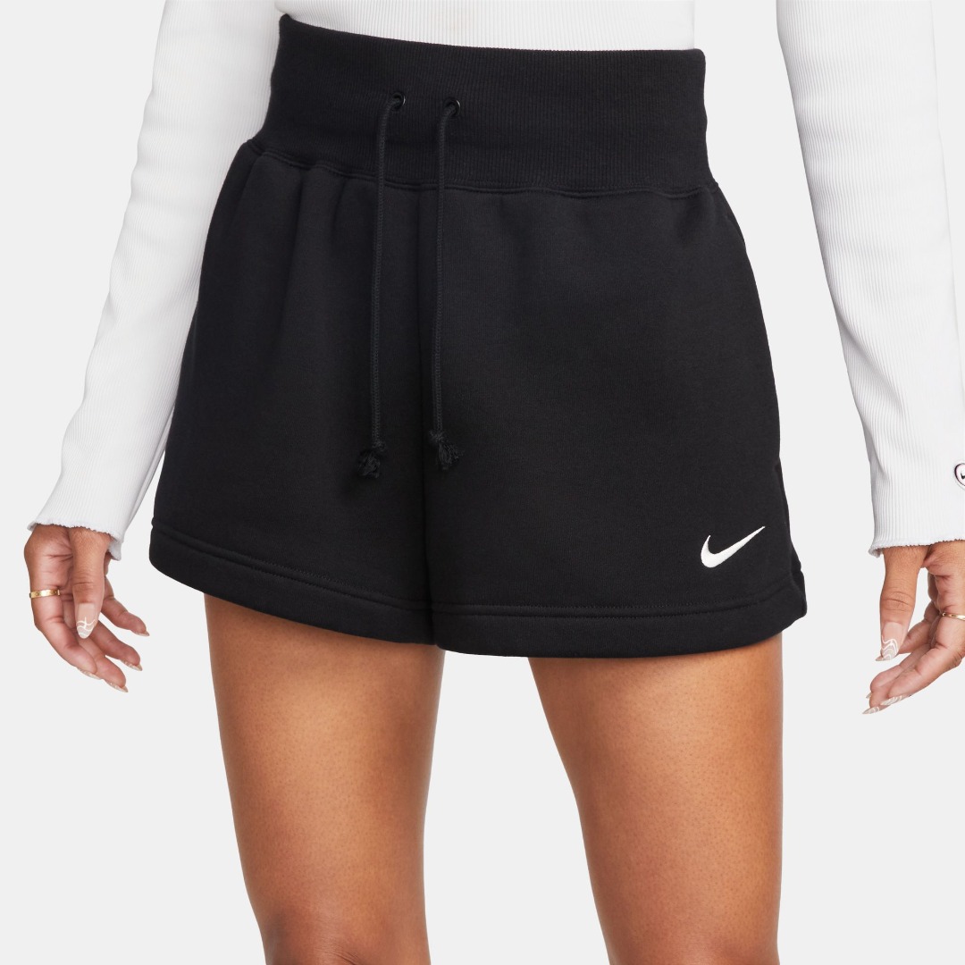 NIKE W NSW PHNX FLC HR SHORT FD1409-010 Μαύρο