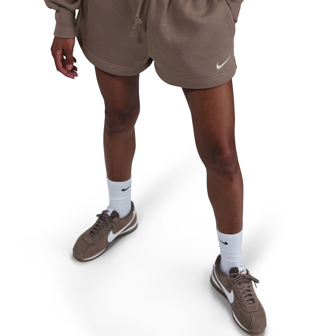 NIKE W NSW PHNX FLC HR SHORT FD1409-233 Beige
