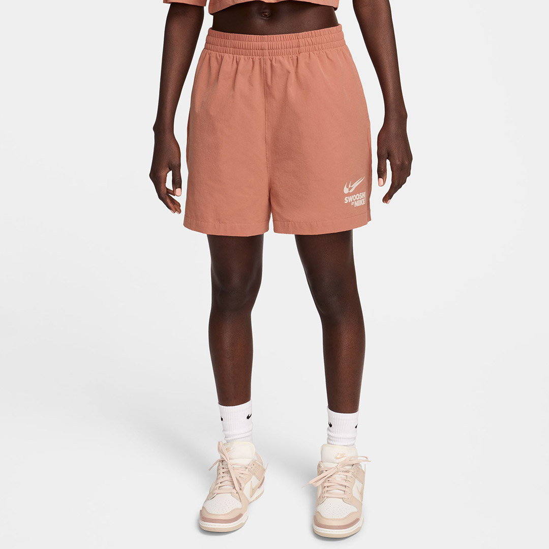 NIKE W NSW WOVEN SHORT GLS HF5529-212 Καφέ