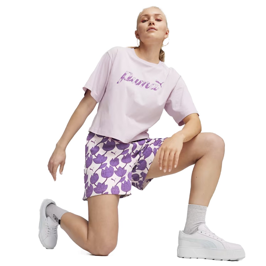 PUMA ESS+ BLOSSOM 5" AOP SHORTS TR 679352-60 Λιλά