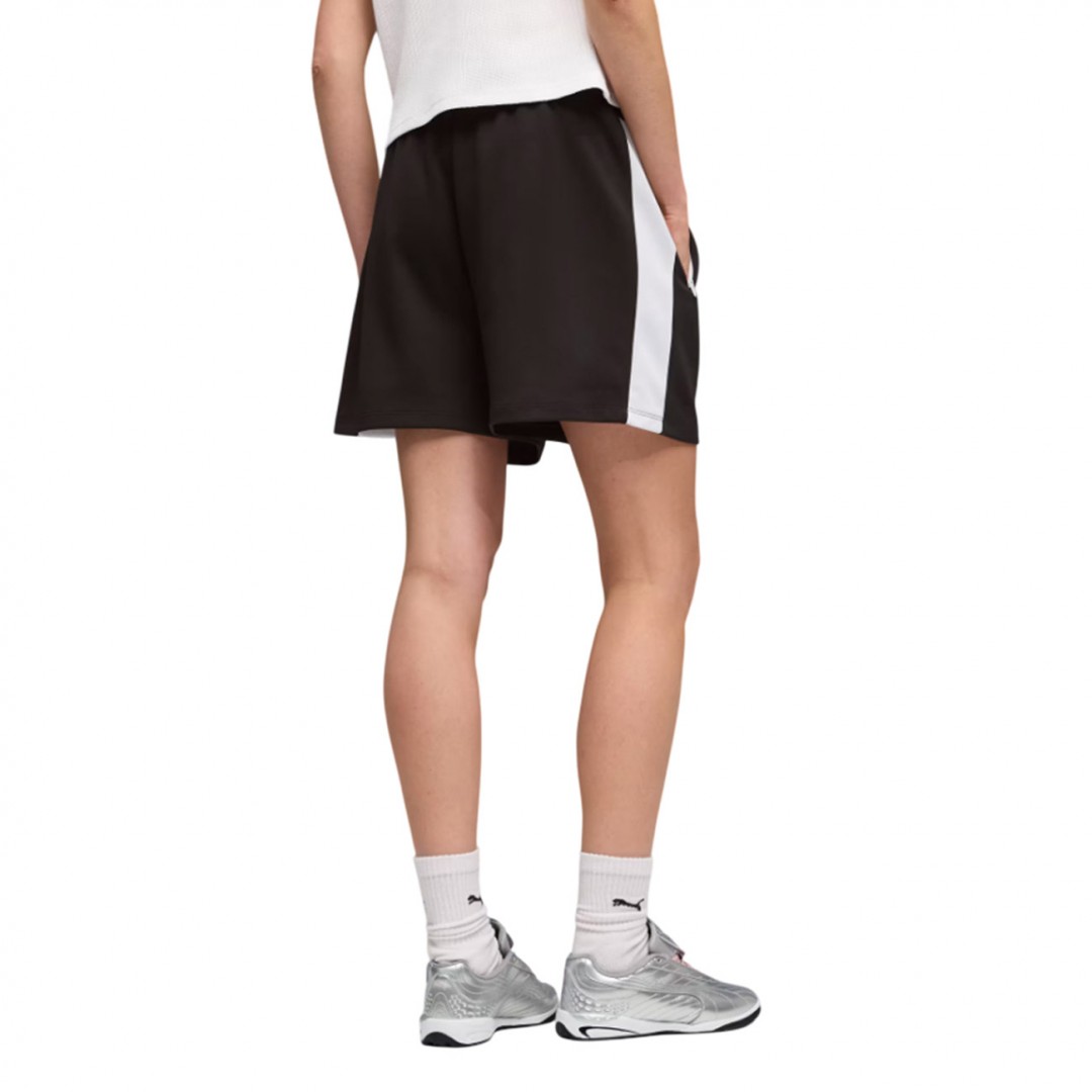 PUMA T7 RELAXED PINTUCK SHORTS 4 634620-01 Black