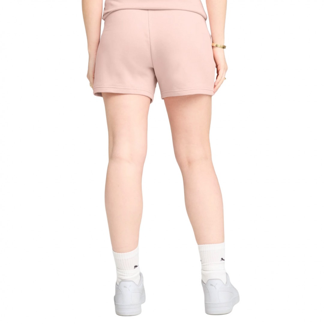 PUMA ESS SMALL NO. 1 LOGO 5 HIGH-WAIST SHORTS TR 682441-26 Ροζ