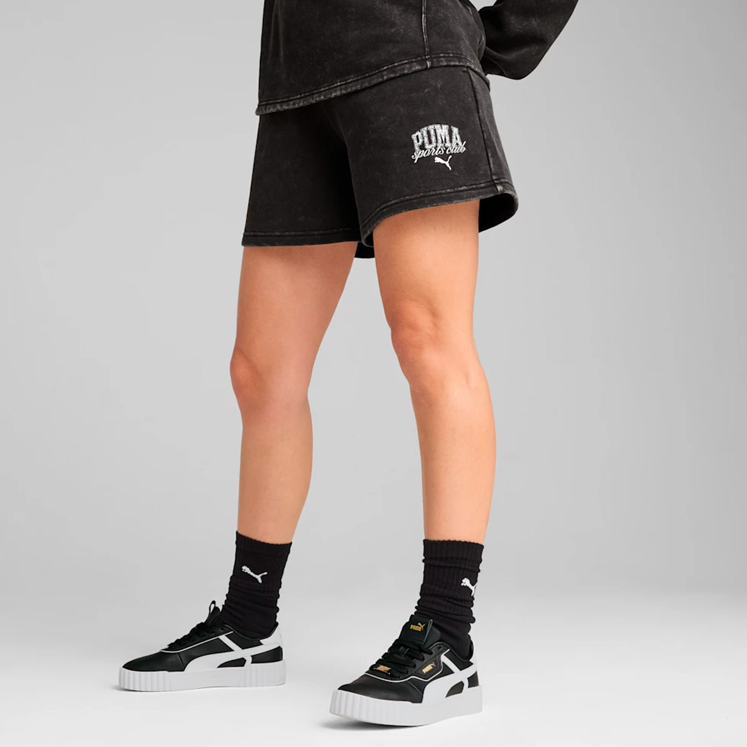 PUMA CLASS WASHED SHORTS 5 TR 685035-01 Μαύρο