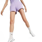 PUMA ESS 4" SWEAT SHORTS TR (S) 586825-70 Λιλά Εικόνα 