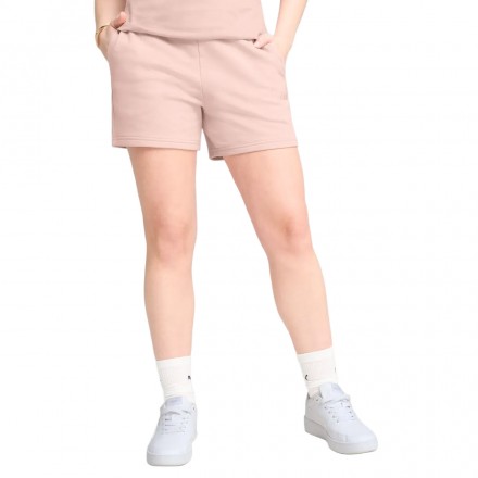 PUMA ESS SMALL NO. 1 LOGO 5 HIGH-WAIST SHORTS TR 682441-26 Ροζ