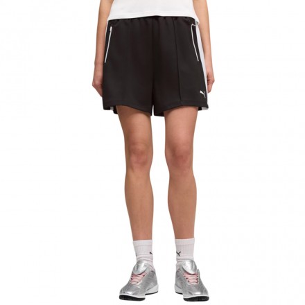 PUMA T7 RELAXED PINTUCK SHORTS 4 634620-01 Black