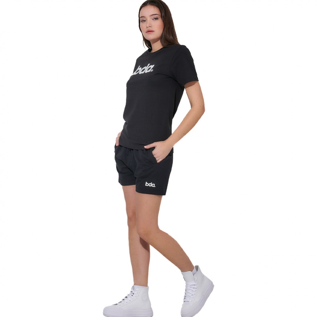 BODY ACTION WOMEN'S ESSENTIALS JERSEY SHORTS 031616-01-01 Black