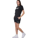 BODY ACTION WOMEN'S ESSENTIALS JERSEY SHORTS 031616-01-01 Black Image 1