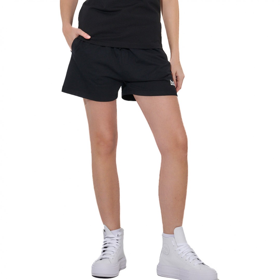BODY ACTION WOMEN'S ESSENTIALS JERSEY SHORTS 031616-01-01 Black