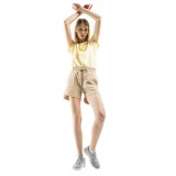 BE:NATION TERRY SHORTS 03112310-15A Μπέζ Εικόνα 2