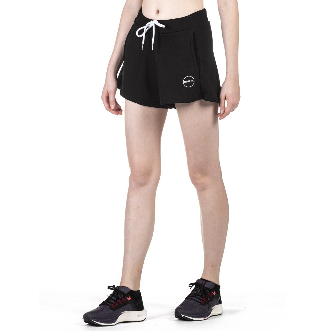 GSA ORGANIC COTTON 3/4 SHORTS (F. TERRY) 1721009002-JET BLACK Μαύρο