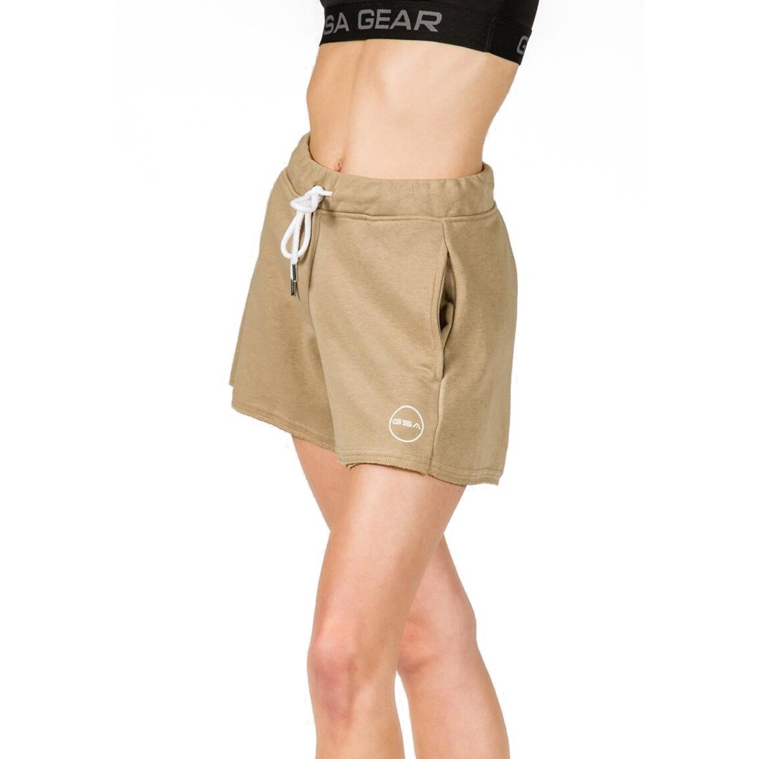 GSA PLEATED SHORTS (F.TERRY) 17-27096-BEIGE Beige
