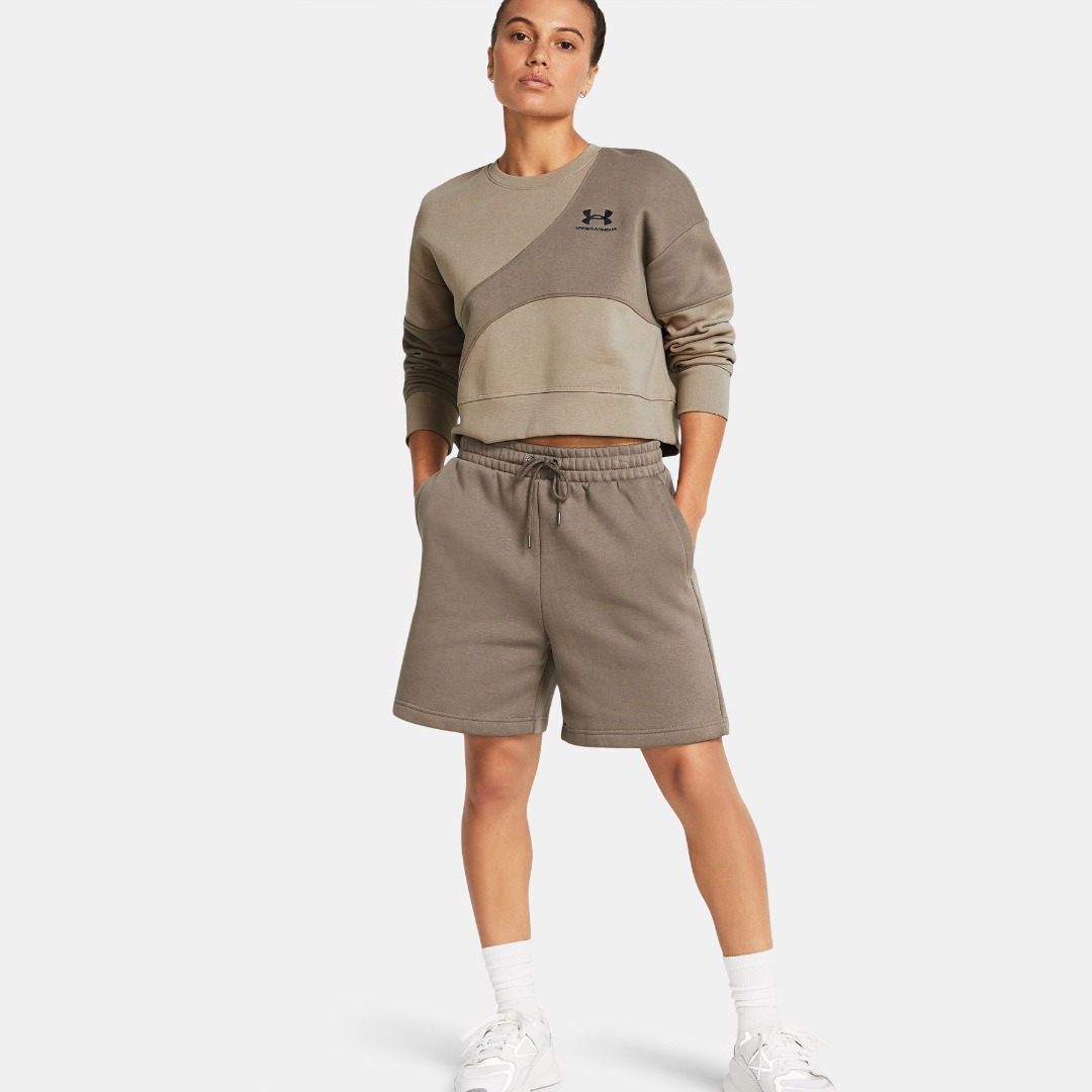 UNDER ARMOUR ESSL FLC RELAX BF SHORT 1382724-200 Μπέζ
