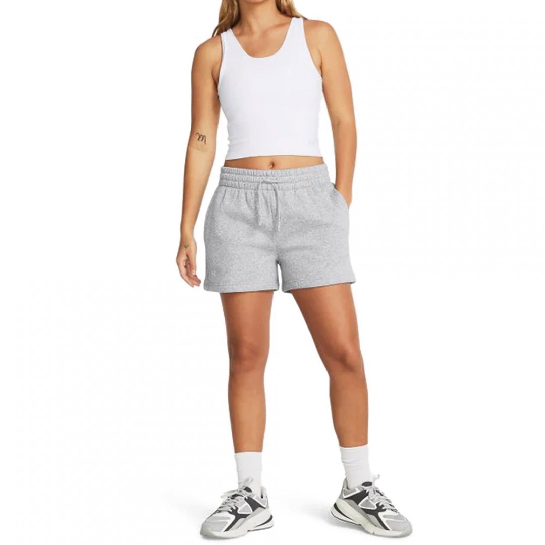 UNDER ARMOUR RIVAL FLEECE SHORT 1382723-011 Γκρί