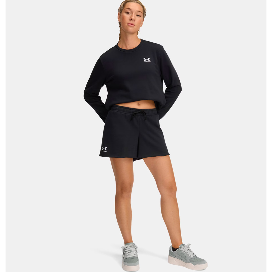 UNDER ARMOUR RIVAL TERRY SHORT 1389657-001 Black