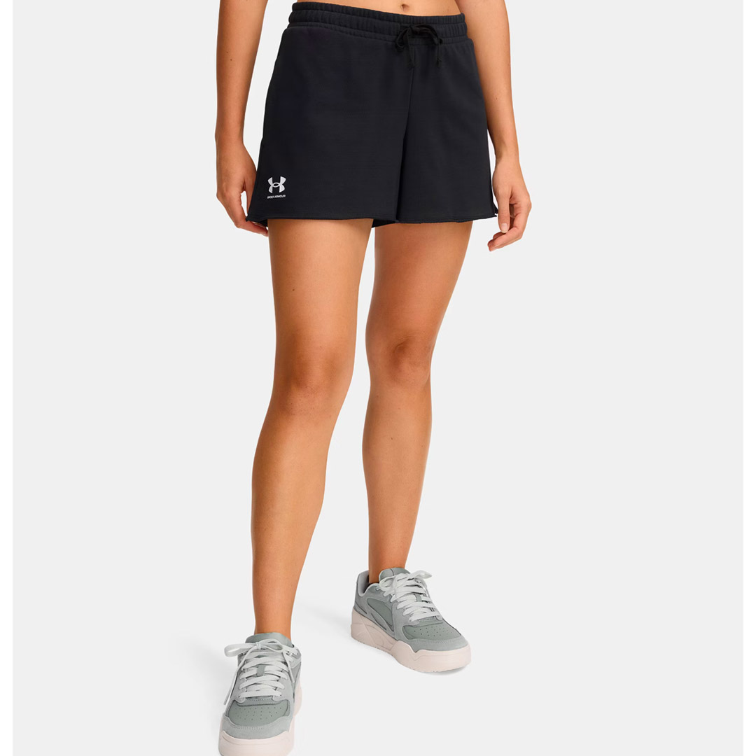 UNDER ARMOUR RIVAL TERRY SHORT 1389657-001 Black